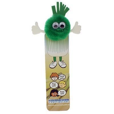 Branded Promotional HEALTHY EATING LEEK BOOKMARK AD-BUG Advertising Bug From Concept Incentives.