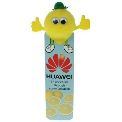 Branded Promotional HEALTHY EATING LEMON BOOKMARK AD-BUG Advertising Bug From Concept Incentives.