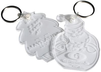 Branded Promotional CLEAR TRANSPARENT ACRYLIC KEYRING Keyring From Concept Incentives.