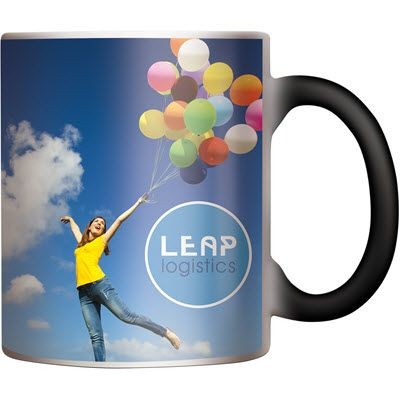 Branded Promotional CHAMELEON COFFEE MUG in White Mug From Concept Incentives.