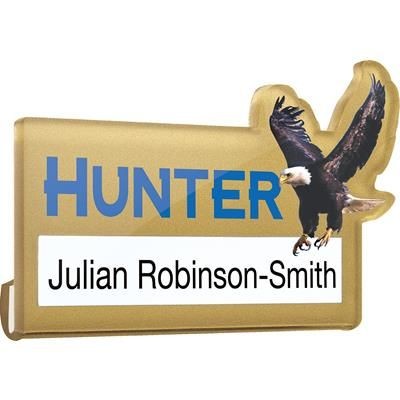 Branded Promotional CLEAR TRANSPARENT ACRYLIC WINDOW NAME BADGE Name Badge From Concept Incentives.