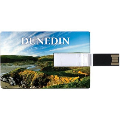 Branded Promotional CREDIT CARD FLASH DRIVE MEMORY STICK in White Memory Stick USB From Concept Incentives.