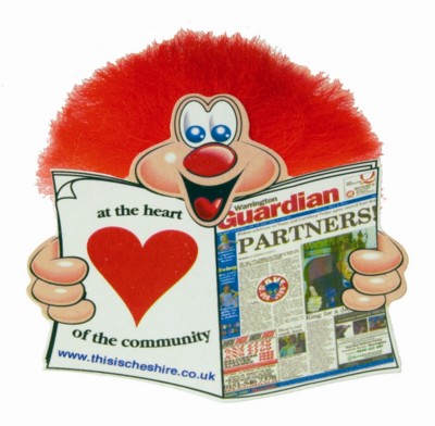 Branded Promotional NEWSPAPER ADMAN BUG CHARACTER with Full Colour Print Adman From Concept Incentives.