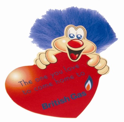 Branded Promotional HEART ADMAN BUG CHARACTER with Full Colour Print Adman From Concept Incentives.