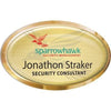 Branded Promotional METAL FRAMED PERSONALISED NAME BADGE Name Badge From Concept Incentives.