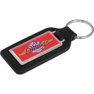 Branded Promotional EMPEROR RECTANGULAR KEYRING Keyring From Concept Incentives.