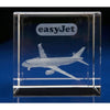 Branded Promotional AIRCRAFT - ANY AVIATION MODEL ENGRAVED in 3d Within Crystal Paperweight From Concept Incentives.