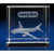 Branded Promotional AIRCRAFT - ANY AVIATION MODEL ENGRAVED in 3d Within Crystal Paperweight From Concept Incentives.