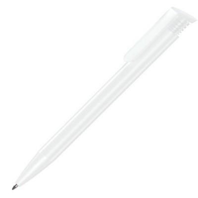 Branded Promotional ALBION BALL PEN in White with White Trim Pen From Concept Incentives.