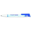 Branded Promotional ALBION BALL PEN in White with Blue Trim Pen From Concept Incentives.