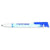 Branded Promotional ALBION BALL PEN in White with Blue Trim Pen From Concept Incentives.