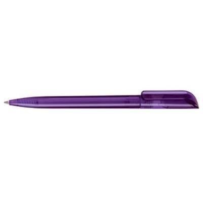 Branded Promotional ALASKA DIAMOND BALL PEN in Translucent Purple Pen From Concept Incentives.