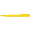 Branded Promotional ALASKA DIAMOND BALL PEN in Translucent Yellow Pen From Concept Incentives.