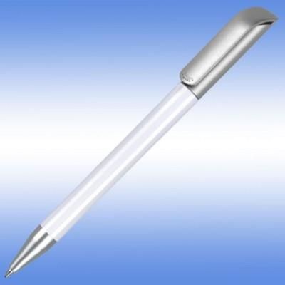 Branded Promotional ALASKA DELUXE BALL PEN in White Pen From Concept Incentives.