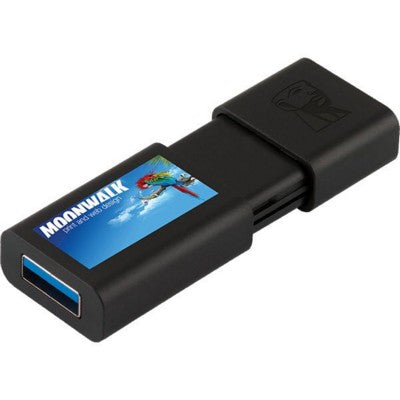 Branded Promotional KINGSTON DATATRAVELER 100 G3 - 16GB in Black Memory Stick USB From Concept Incentives.