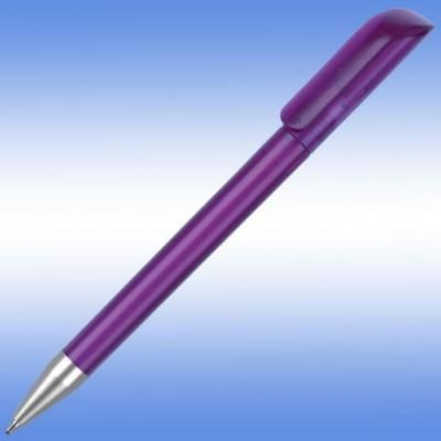 Branded Promotional ALASKA FROST BALL PEN in Purple Pen From Concept Incentives.