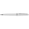 Branded Promotional ALPINE SILVER CHROME BALL PEN in White with Silver Chrome Trim Pen From Concept Incentives.