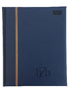 Branded Promotional ALLEGRO MANAGEMENT DESK DIARY in Blue and Orange from Concept Incentives