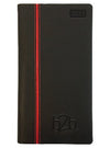 Branded Promotional ALLEGRO WEEK TO VIEW PORTRAIT POCKET DIARY in Black and Red from Concept Incentives