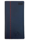 Branded Promotional ALLEGRO WEEK TO VIEW PORTRAIT POCKET DIARY in Blue and Burgundy from Concept Incentives