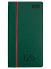 Branded Promotional ALLEGRO WEEK TO VIEW PORTRAIT POCKET DIARY in Green and Red from Concept Incentives