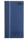 Branded Promotional ALLEGRO WEEK TO VIEW PORTRAIT POCKET DIARY in Blue and Light Blue from Concept Incentives