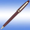 Branded Promotional ALPINE GOLD BALL PEN in Burgundy with Gold Gilt Trim Pen From Concept Incentives.