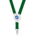 Branded Promotional ELLIPTICAL SNAP LANYARD in Green Lanyard From Concept Incentives.