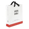 Branded Promotional ALVIN GLOSS or MATT LAMINATED PAPER CARRIER BAG with Rope Handles Carrier Bag From Concept Incentives.