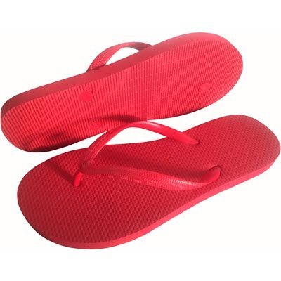 Branded Promotional PROMOTIONAL FLIP FLOPS in Red Flip Flops Beach Shoes From Concept Incentives.