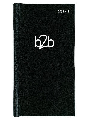 Branded Promotional AMATHUS SMALL WEEKLY POCKET DIARY in Black Diary From Concept Incentives.