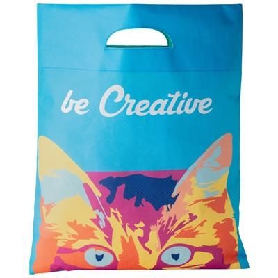 Branded Promotional CUSTOM NON-WOVEN SHOPPER TOTE BAG SUBOSHOP Z Bag From Concept Incentives.