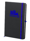 Branded Promotional NOTE BOOK KEFRON in Black and Blue Jotter From Concept Incentives.
