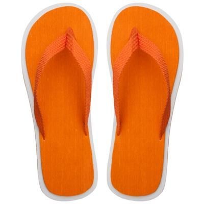Branded Promotional CAYMAN BEACH SLIPPERS FLIP FLOPS Flip Flops Beach Shoes From Concept Incentives.
