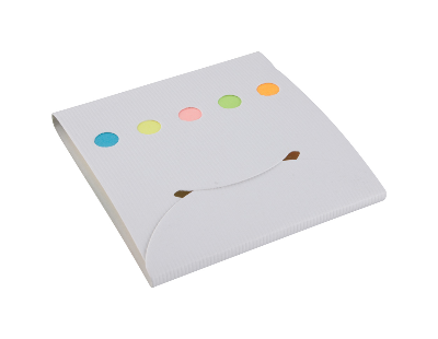 Branded Promotional COVET ADHESIVE NOTE PAD in White Note Pad From Concept Incentives.