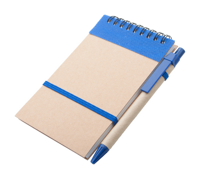 Branded Promotional ECOCARD NOTE BOOK in Blue Note Pad from Concept Incentives.