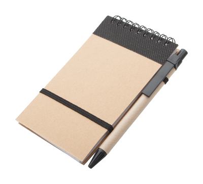Branded Promotional ECOCARD NOTE BOOK in Black Note Pad from Concept Incentives.