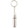 Branded Promotional ALUMPILL KEYRING PILL BOX in Silver Pill Box From Concept Incentives.