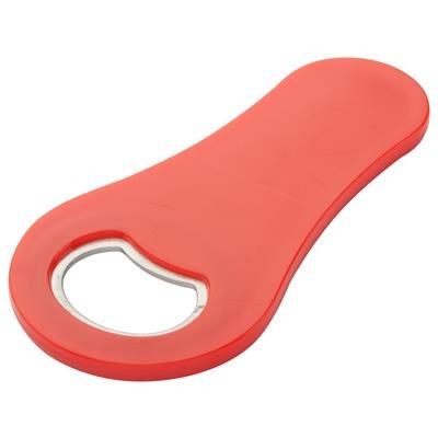 Branded Promotional TRONIC PLASTIC BOTTLE OPENER with Fridge Magnet Bottle Opener From Concept Incentives.