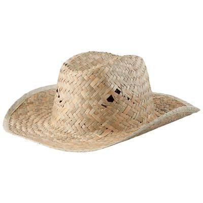 Branded Promotional BULL UNISEX STRAW HAT WITHOUT BAND Hat From Concept Incentives.