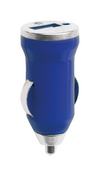 Branded Promotional HIKAL USB CAR CHARGER Charger in Blue From Concept Incentives.