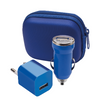 Branded Promotional CANOX USB CHARGER SET Charger in Blue From Concept Incentives.