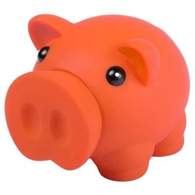 Branded Promotional DONAX PLASTIC PIGGY BANK with Removable Nose for Opening Money Box From Concept Incentives.