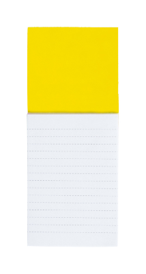 Branded Promotional SYLOX MAGNETIC NOTE PAD in Yellow Notepad from Concept Incentives.
