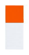 Branded Promotional SYLOX MAGNETIC NOTE PAD in Orange Notepad from Concept Incentives.