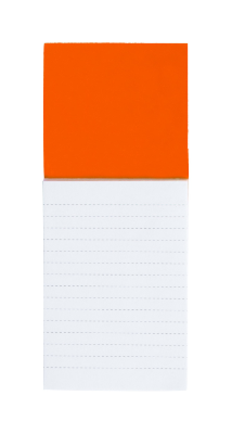 Branded Promotional SYLOX MAGNETIC NOTE PAD in Orange Notepad from Concept Incentives.