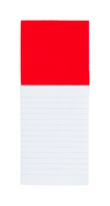 Branded Promotional SYLOX MAGNETIC NOTE PAD in Red Notepad from Concept Incentives.