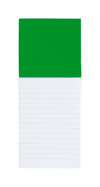 Branded Promotional SYLOX MAGNETIC NOTE PAD in Green Notepad from Concept Incentives.