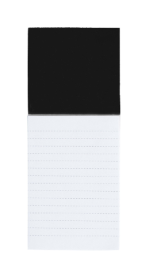 Branded Promotional SYLOX MAGNETIC NOTE PAD in Black Notepad from Concept Incentives.