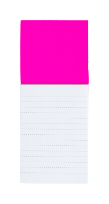 Branded Promotional SYLOX MAGNETIC NOTE PAD in Pink Notepad from Concept Incentives.